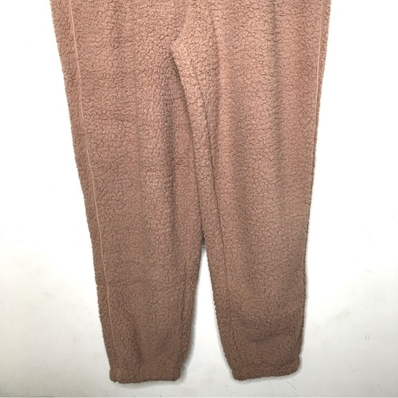 NWT SKIMS Cozy Knit High Waisted Sherpa Jogger Tigers Eye XL - Picture 7 of 16